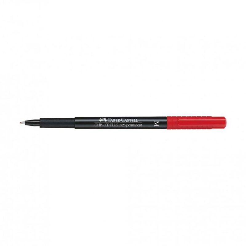 Flomaster OHP M 1mm Faber Castell crveni 07494