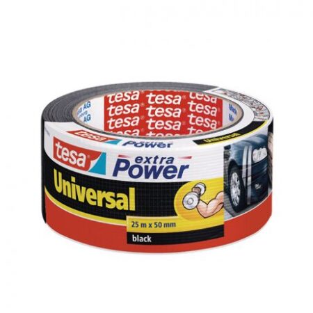 Traka lepljiva 50mm/25m Extra power Tesa 56388 crna