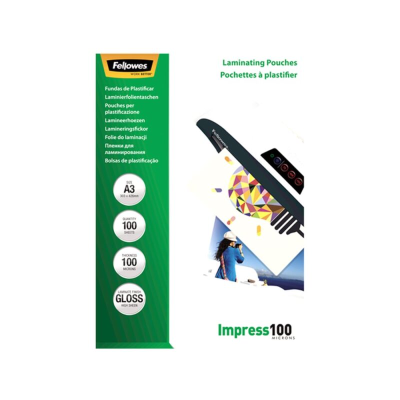 Folija za plastifikaciju FELLOWES 5351205 - A3 100 mic