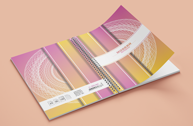 Sveska A6 Modern notebook spirala dikto 100l (HL)