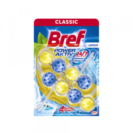 Osveživač za WC šolju Bref kuglice 2x50g 2/1 lemon
