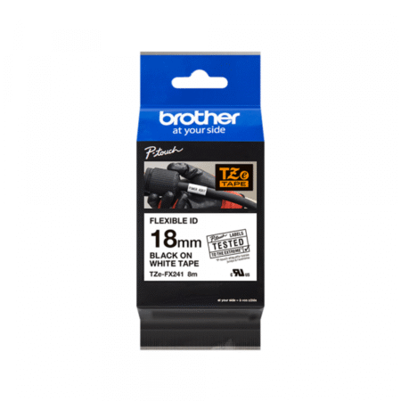 TZeFX-241 crna na BELO 18mm Flexible ID