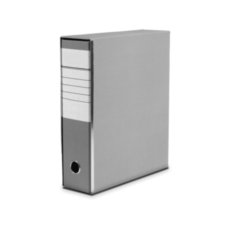 Registrator A4 sa kutijom i metalnim ojačanjem sivi široki TMG