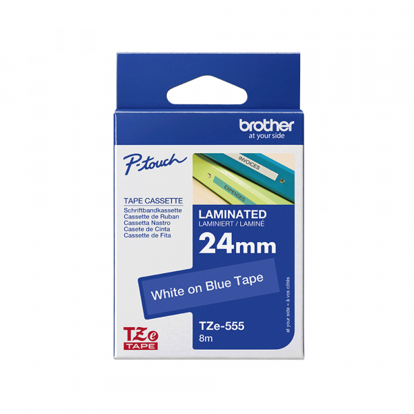 TZe-555 bela na plavo 24mm