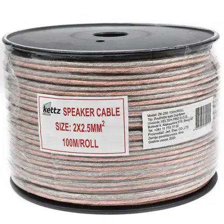 Zvučnički kabl 2x2.5mm Kettz ZK-250 100mROL