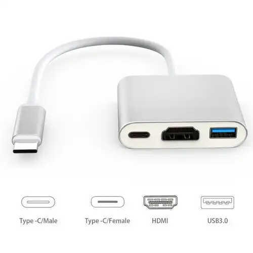 Kettz TC2H-300 Tip C HUB na HDMI konvertor 3in1 4K