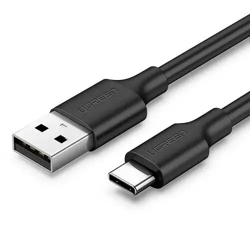 UGREEN US287 USB-A 2.0 na USB-C kabl niklovani 1m (crni)