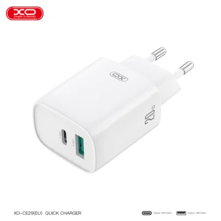 XO Kućni punjač CE29 20W beli