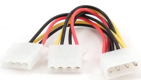 CC-PSU-1 Gembird Internal power MOLEX 4-pin splitter kabl 15cm