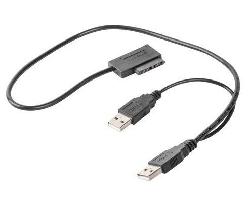 A-USATA-01 Gembird External USB to SATA adapter for Slim SATA SSD, DVD - Slika 2