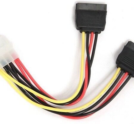 CC-SATA-PSY Gembird 2 xSerial ATA power supply kabl flat 15cm A