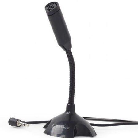 MIC-D-02 * Gembird Desktop mikrofon, savitljivo telo, black, 3.5mm (259)