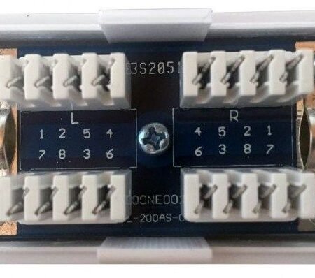 NCA-LSAS6-01 Gembird Cat.6 LAN coupler, LSA (Krone), shielded (silver color)