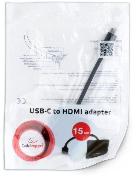 A-CM-HDMIF-01 Gembird USB-C to HDMI adapter, black (A-CM-HDMIF-03) FO A - Slika 4