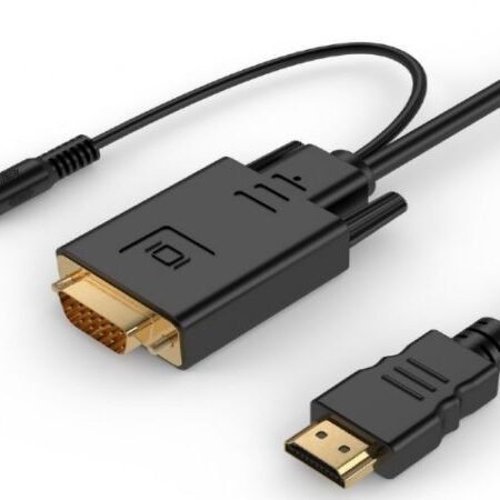 A-HDMI-VGA-03-10 Gembird HDMI to VGA and audio adapter cable, single port, 3m, black