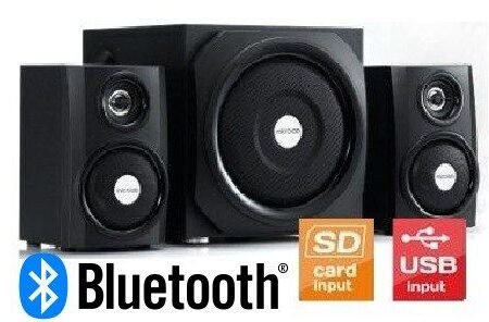 Microlab TMN9BT Aktivni drveni zvucnici 2.1 sistem 40W RMS (18W+2*11W) SD, USB, 3,5mm, Bluetooth