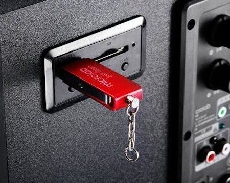 Microlab M300U Aktivni drveni zvucnici 2.1  38W RMS(14W,2x12W) SD, USB, FM radio, 3.5mm