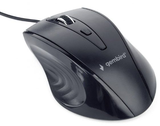 MUS-4B-02 Gembird Opticki mis 800-1200Dpi 4-button black 115mm USB - Slika 4