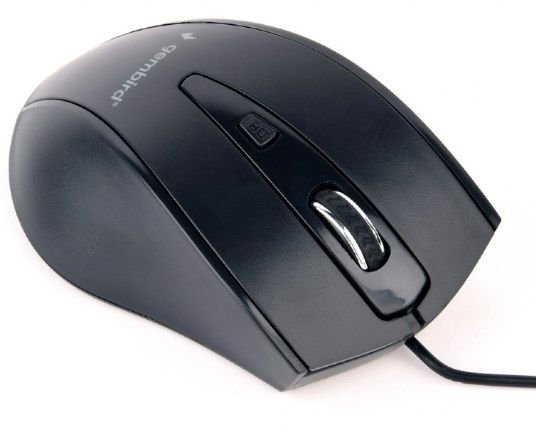 MUS-4B-02 Gembird Opticki mis 800-1200Dpi 4-button black 115mm USB