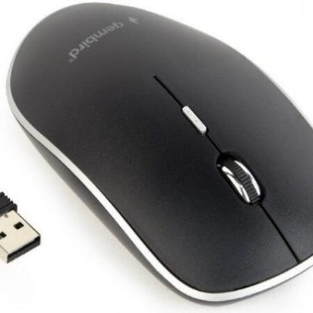 MUSW-4B-01 Gembird Bezicni mis 2,4GHz opticki USB 800-1600Dpi black 115mm, visina-30mm fok