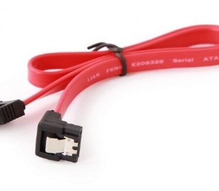 CC-SATAM-DATA90 Gembird Metal clips, Serial ATA data kabl flat 0,5m 90 degree bent connector A