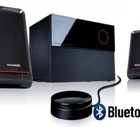 Microlab M200BT Aktivni drveni zvucnici 2.1 40W RMS(16W, 2x12W) BLUETOOTH daljinski , 3.5mm