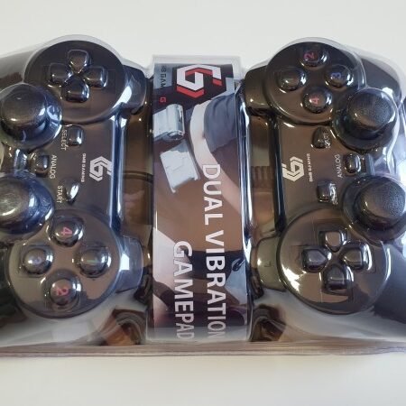 JPD-UDV2-11 ** Gembird USB 2.0 double analog vibration gamepad black (639)