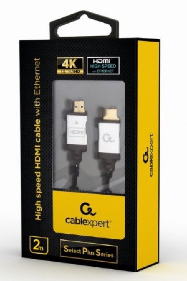 CCB-HDMIL-2M Gembird HDMI kabl, High speed,ethernet support 3D/4K TV Select Plus Series blister 2m - Slika 2