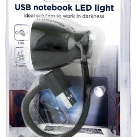 NL-02 Gembird USB notebook LED light, black FO