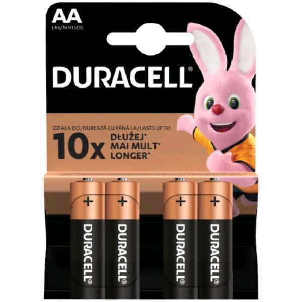 Duracell AA PAK4 CK, 1.5V LR6 MN1500, ALKALNE baterije duralock PAK4 (cena po kom.)