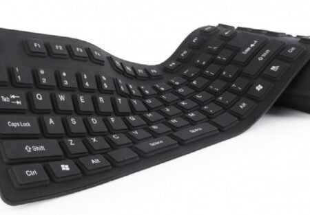 KB-109F-B Gembird Fleksibilna tastatura US layot USB+microUSB OTF adapter