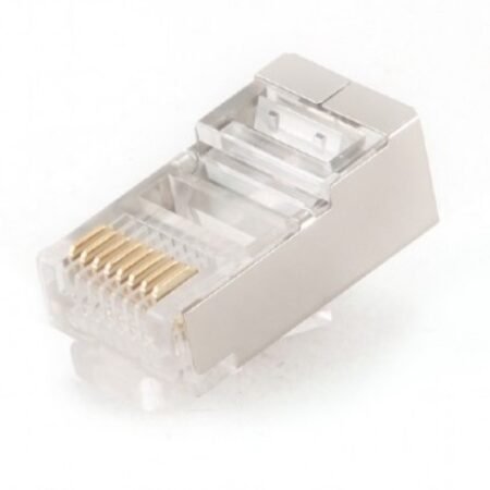 PLUG5SP/100 Gembird shielded modular 30u gold plated LAN konektor CAT5 FTP SFTP, RJ45(pak.100kom)