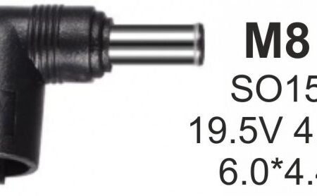 NPC-SO15 (M8) Gembird konektor za punjac 90W-19.5V-4.7A, 6.0x4.4mm PIN