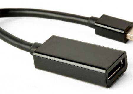 A-mDPM-DPF4K-01 Gembird 4K Mini DisplayPort to DisplayPort adapter cable, black A