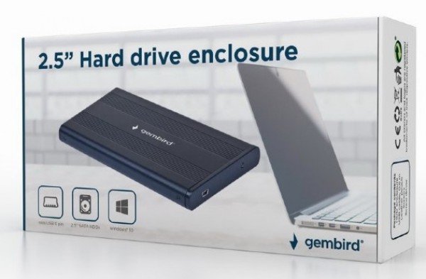 EE2-U2S-5 Gembird USB 2.0 Externo kuciste za 2.5 SATA hard diskove - Slika 2