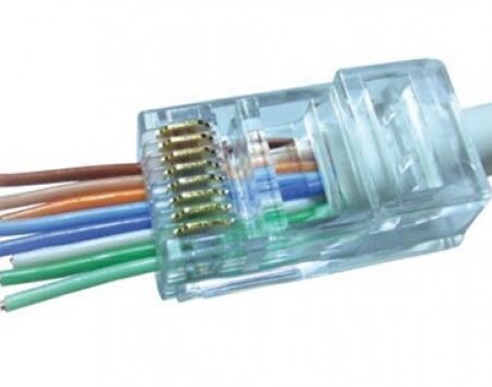 LC-PTF-01/100 CAT6 LAN UTP kategorije 6 EZ PROLAZNI KONEKTOR PNP88FZv2-R RJ45 (100 komada pakovanje)