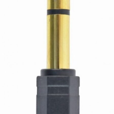A-6.35M-3.5F Gembird 6.35mm stereo plug to 3.5mm stereo socket CAGP23930BK