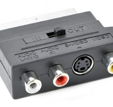 CCV-4415 Gembird 3 X RCA and 1 X S-Video plugs on one side and SCART on other side
