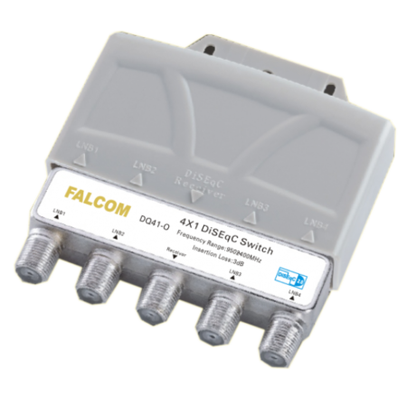Diseqc sklopka DQ41-O, 4 ulaza, sa kucistem