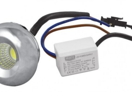 LED Ugradna lampa 3W 6000K dnevno svetlo 33x45mm LUG-3320/CH-3/W