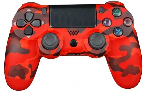 JPD-Wireless-Thrillershock PC/PS4 CAMO RED Gembird Bezicni gamepad sa dvostrukom vibracijom v2 - Slika 4