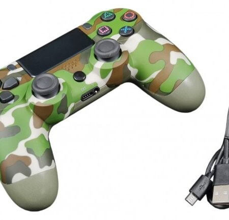 JPD-Wireless-Thrillershock PC/PS4 CAMO GREEN Gembird Bezicni gamepad sa dvostrukom vibracijom v2