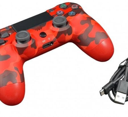 JPD-Wireless-Thrillershock PC/PS4 CAMO RED Gembird Bezicni gamepad sa dvostrukom vibracijom v2