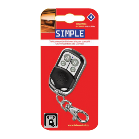 Daljinski upravljac za garazna vrata i kapije, univerzalni SIMPLE 4