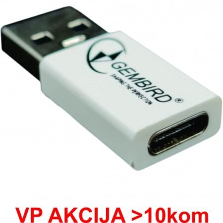 CCP-USB3-AMCM-0M** Gembird USB 3.1 AM to Type-C female adapter cable, White (Alt.A-USB3-AMCF-01, 79)