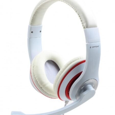 MHS-03-WTRD Gembird Slusalica sa mikrofonom, 1x3,5mm white/red