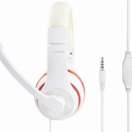 MHS-03-WTRD Gembird Slusalica sa mikrofonom, 1x3,5mm white/red