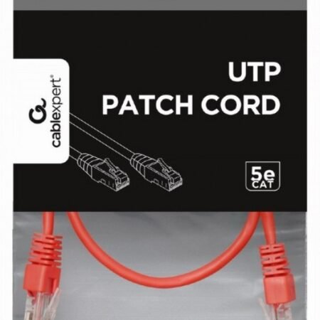 PP12-0.5M/R Gembird Mrezni kabl, CAT5e UTP Patch cord 0.5m red