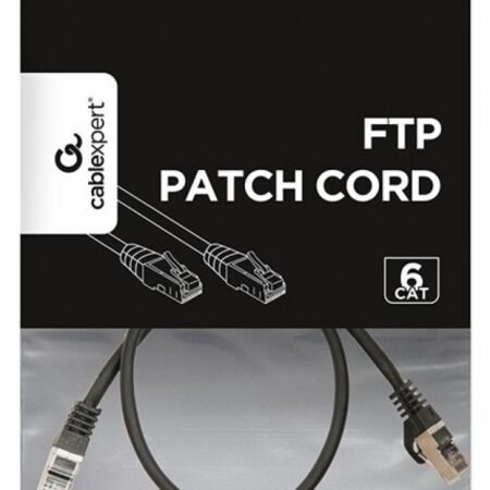 PP6-0.5M/BK Gembird Mrezni kabl, CAT6 FTP Patch cord 0.5m black