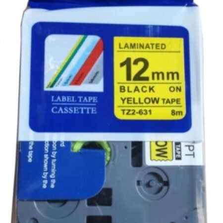 Traka TZ2-631 12mm Crno zuta traka (e110vp i h108p)